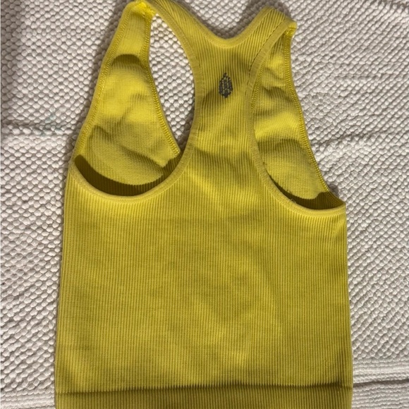 Free People FP Movement Free Throw Crop Tank in the color Lemon Verbena XS - Picture 6 of 7